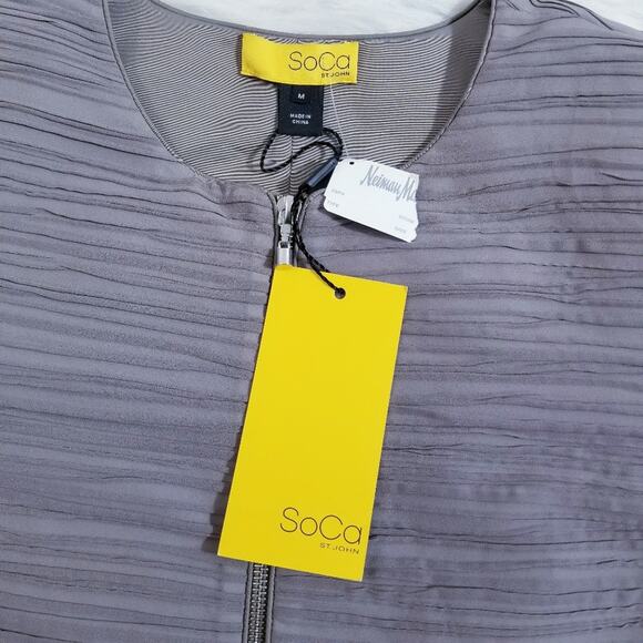 SoCa St. John Taupe Cropped Blazer - Picture 8 of 14